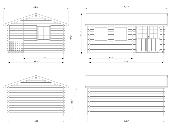 Abris de jardin SUSANNA en 44 mm de  16.4 m² avec plancher