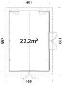 Jardin d’hiver Palmako Isabella 22,2 m² – Pavillon vitré bois 90 mm (Alu SG)