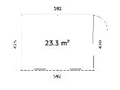 Jardin d’hiver bois Palmako LUMI 23,3 m² 