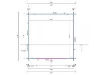 ABRI DE JARDIN BOIS TRAITE - ECO 5m² - épaisseur  28 MM