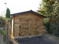 Garage en  Bois Traité  19.43 m² en 40 mm