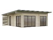 Studio de jardin Palmako Cecilia 39,9 m² – murs 70 mm – portes coulissantes aluminium