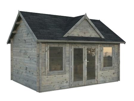 Chalet de jardin bois PALMAKO Claudia 14,2 m² – 44 mm – Double pente