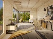 Abri de jardin Andrea 17,1+7,9 m² Slide Plus - Palmako 