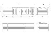 Studio de jardin Palmako Aurelia 19,2 + 7,9 m² bois naturel non traité