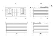 Abris MonoPente LISA 14.2 m² avec plancher