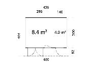 Aurelia 12,4 m² – Studio de jardin bois Palmako 44 mm