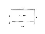 Studio de jardin Palmako ANDREA 17,1 m² 44 mm