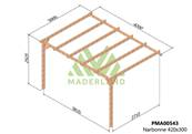Pergola adossée NARBONNE 420x300cm