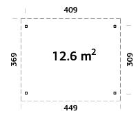 PERGOLA PAULA 12.6 M² - Traité autoclave Gris 