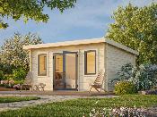 Studio de jardin Palmako Lisandra 14,2 m² bois naturel non traité