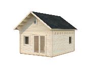 Chalet Bois Kendra 18,4 m² - Madriers 70mm, Double Vitrage - Qualité Nordique