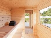 Sauna de jardin Palmako SANNA 6,8 m² bois 44 mm 
