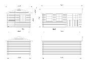 Abris de jardin SUSANNA en 44mm de 12.4 m² avec plancher