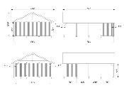Garage carport bois Palmako Robert 40,6 m² avec abri de rangement