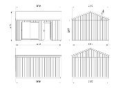 Rebekka 19,4 m² Palmako – Studio de jardin bois avec portes alu