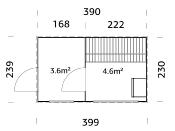 Sauna Bois 8.2 m² Grace - Bancs Tremble & Fenêtre Intégrée