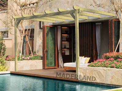 Pergola adossée NARBONNE 510x420cm