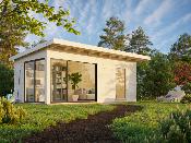 Chalet de Jardin Andrea 17.1 m² Slide Plus - Coulissant Double Vitrage
