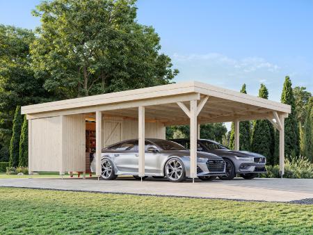 CARPORT KARL 40.6 M² avec ANNEXE 10.9 M²