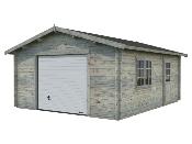 GARAGE PALMAKO ROGER 23.9 M� 44mm AVEC PORTE SECTIONNELLE