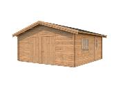GARAGE PALMAKO ROGER 27.7 M� 70 mm AVEC DOUBLE PORTE EN BOIS