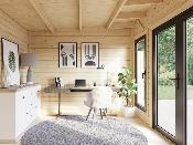 Aurelia 12,4 + 7,9 m² – Studio de jardin bois 44 mm | Palmako