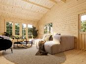  Chalet de jardin bois Palmako Irene 19,0 + 16,2 m² – Double pente