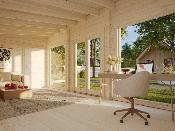 Abris de jardin HEIDI 22.8 M²  avec plancher