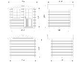 Abri de jardin EMMA 4.6 m² - avec plancher bois