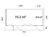 Studio de jardin Palmako Aurelia 19,2 m² bois naturel non traité