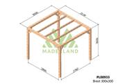 Pergola BREST 300x300cm