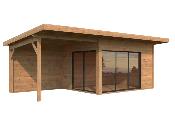 Chalet de jardin Andrea 11,2 + 7,9 m² Slide Plus : Spacieux, Coulissant et Personnalisable