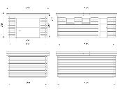 Garage RASMUS 19 m² 44 mm avec porte Sectionnelle
