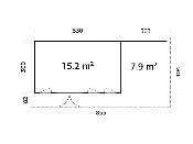 Studio de jardin Palmako Aurelia 15,2 + 7,9 m² bois naturel non traité