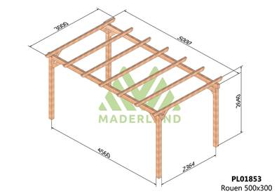 Carport ROUEN 500x300cm