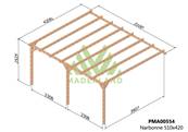 Pergola adossée NARBONNE 510x420cm