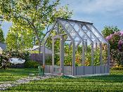 Serre de jardin bois EMILIA 5.4 m² traité autoclavecl. 4 - verre trempé 4 mm