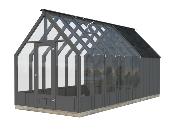 Jardin d’hiver bois Emilia 8,2 + 4,0 m² – Épicéa nordique autoclave – Palmako