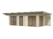 Chalet Bois Cecilia 21,8 m² - Madriers 70mm, Épicéa Nordique