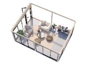 Jardin d’hiver bois Palmako LUMI 23,3 m² 