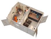 Abri de rangement bois PALMAKO Dan 9,9 m² – panneaux 16 mm