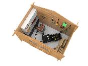 Abri de jardin - VALENTINE- 4.7m² - bois traité autoclave classe 4 