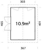 Jardin d’hiver bois Palmako Isabella 10,9 m² – Pavillon vitré haut de gamme