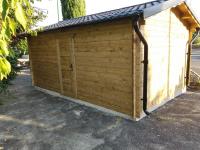 Garage bois  Traité 19.43 m² en 34 mm