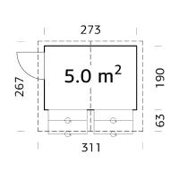 KIOSQUE PALMAKO STELLA 5 m²